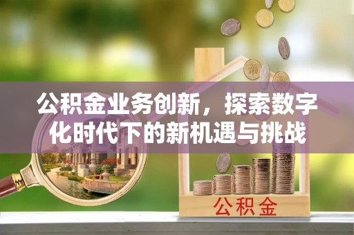 阿城公积金业务创新，探索数字化时代下的新机遇与挑战