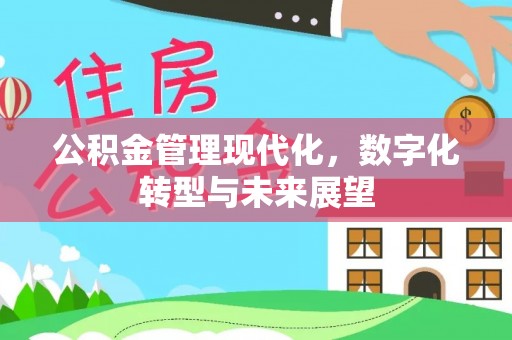 阿城公积金管理现代化，数字化转型与未来展望
