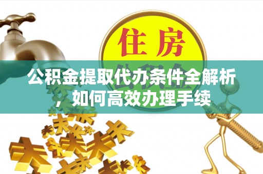 阿城公积金提取代办条件全解析，如何高效办理手续
