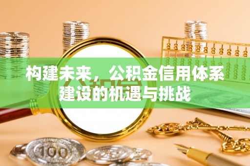 阿城构建未来，公积金信用体系建设的机遇与挑战