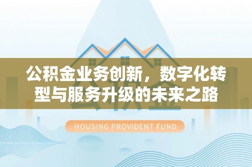 阿城公积金业务创新，数字化转型与服务升级的未来之路