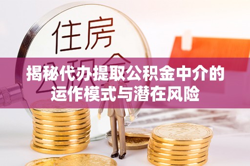阿城揭秘代办提取公积金中介的运作模式与潜在风险