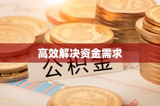 阿城高效解决资金需求