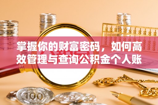 阿城掌握你的财富密码，如何高效管理与查询公积金个人账户信息
