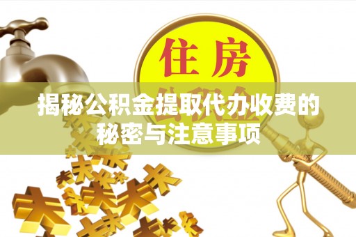 阿城揭秘公积金提取代办收费的秘密与注意事项