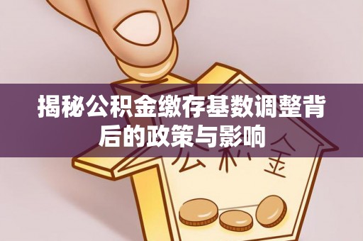 阿城揭秘公积金缴存基数调整背后的政策与影响