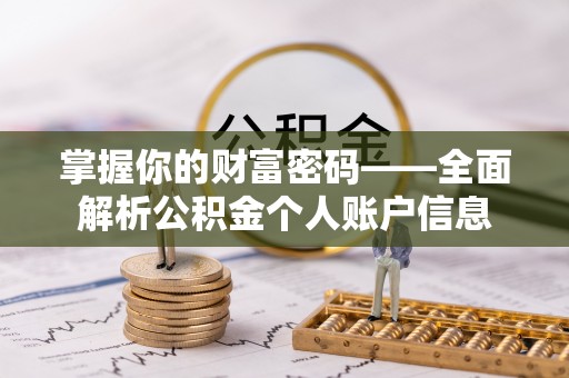 阿城掌握你的财富密码——全面解析公积金个人账户信息