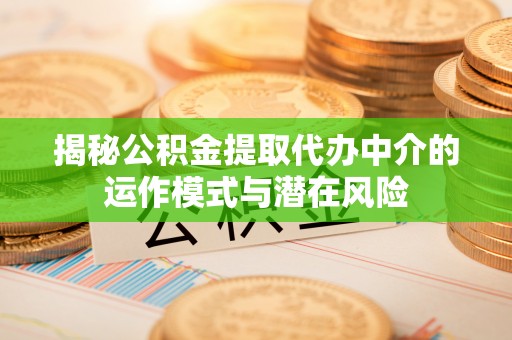 阿城揭秘公积金提取代办中介的运作模式与潜在风险